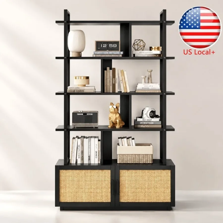 Bookshelf - Libreria a 5 ripiani in rattan