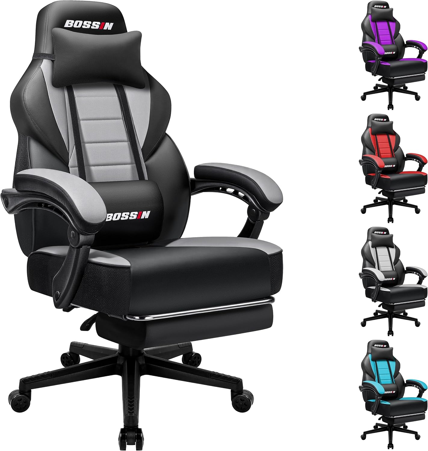 Office Chair Cushion - Sedia da gaming con funzione massaggio,