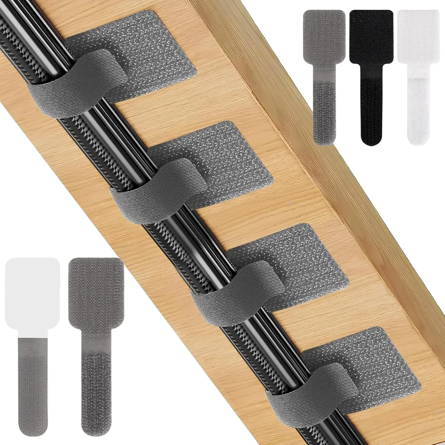 Desk Organizer - Nuove fascette riutilizzabili, fascette a strappo,