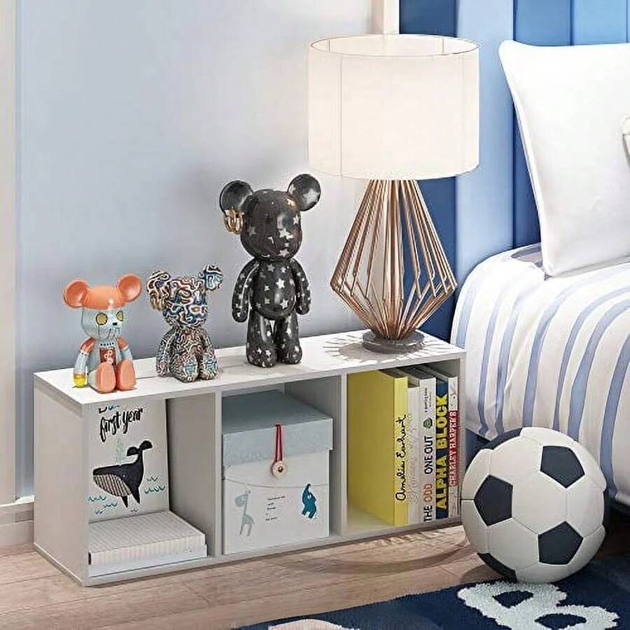 Bookshelf - Libreria a tre ripiani con ante