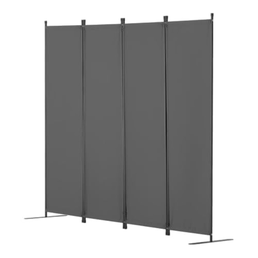 Partition Screen Divider - Divisorio in Tessuto a 4 Pannelli