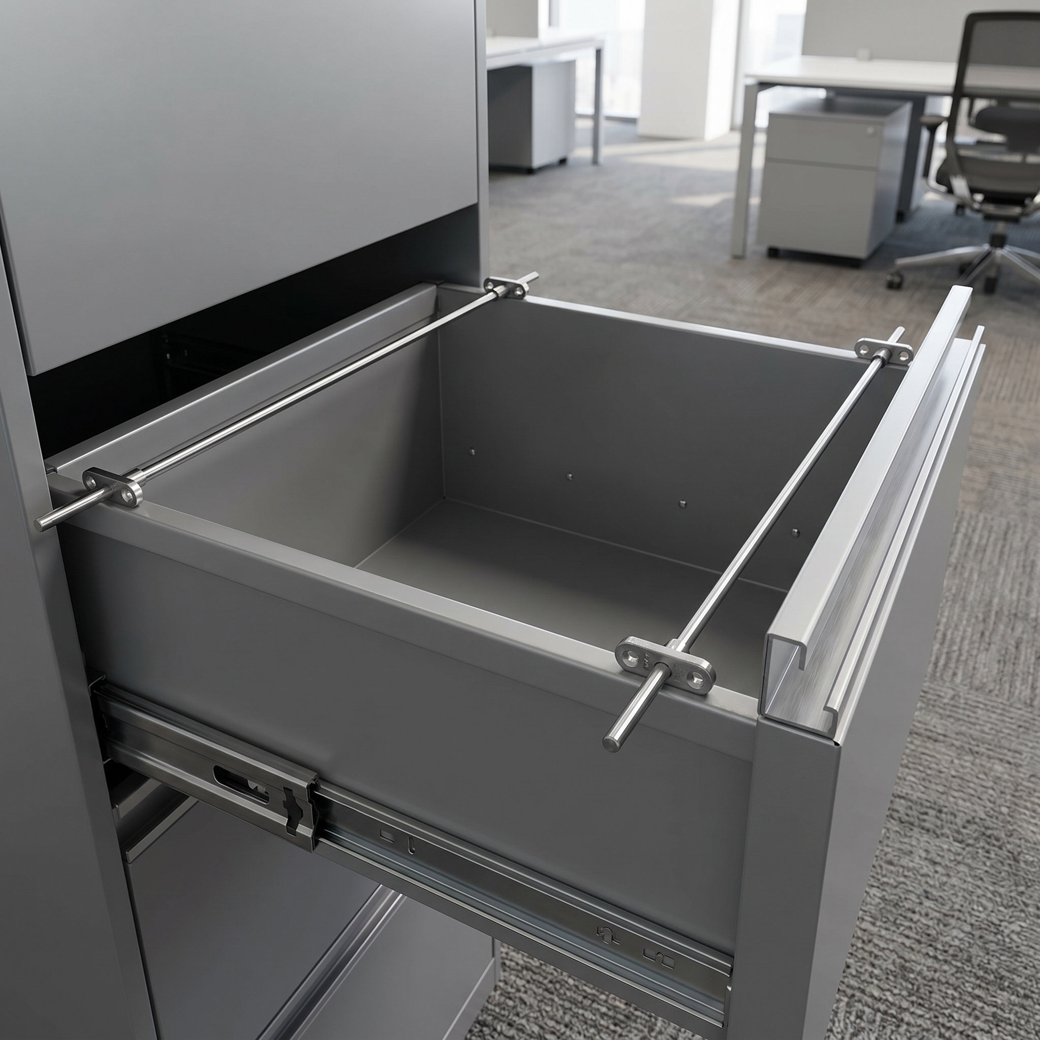 File Cabinet - Barra portadocumenti in acciaio inossidabile da