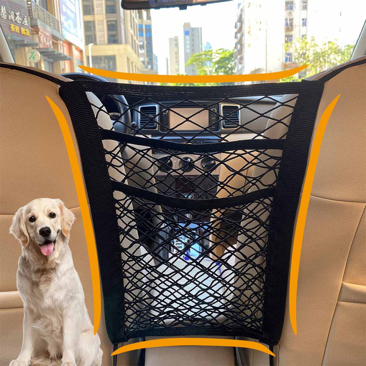 Partition Screen Divider - Sedile posteriore per cani da compagnia