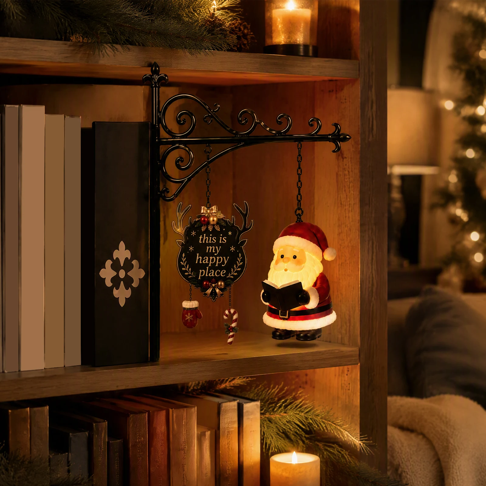 Statuetta di Babbo Natale per  - Bookshelf recensione e prezzo