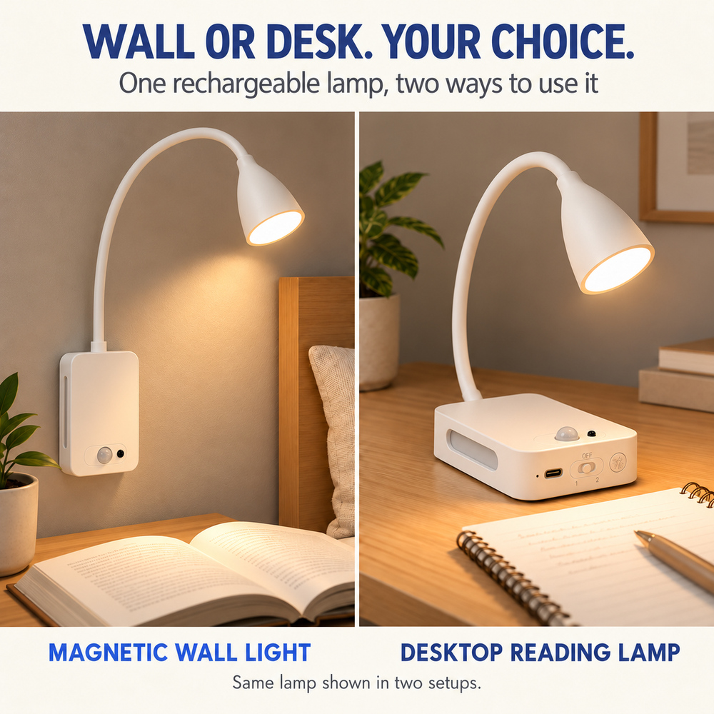 Lampada da lettura a LED ricar - Desk Lamp recensione e prezzo